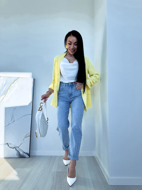 MOM FIT jeans "DIVERSION" Y3307-8 - light blue