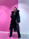 "BARNEY FC7618" long coat - BLACK