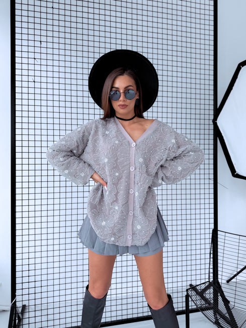 LUX кофта "СЕРЫЙ ЭСТЕТИЧНЫЙ 66"