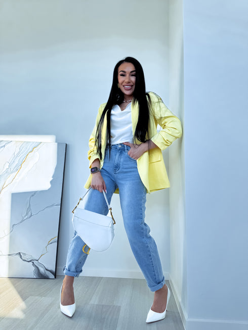 MOM FIT jeans "DIVERSION" Y3307-8 - light blue