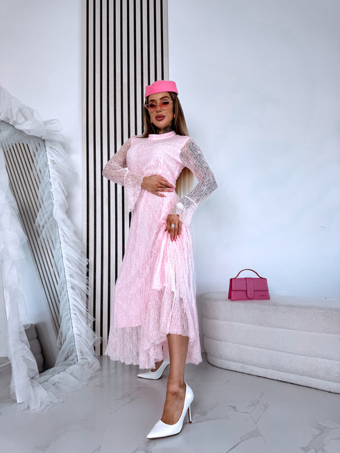 Mežģīņu kleita "ROSALIA A2590" - MAIGI ROZĀ