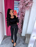 Legingi "SCULPTED J093" - MELNI PRE-ORDER
