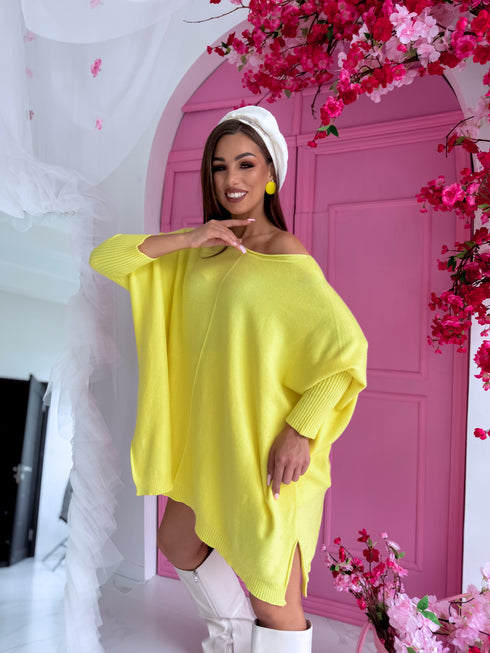 ELYNDI large size sweater "TULIP 37744" - yellow