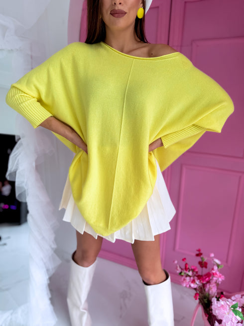 ELYNDI large size sweater "TULIP 37744" - yellow