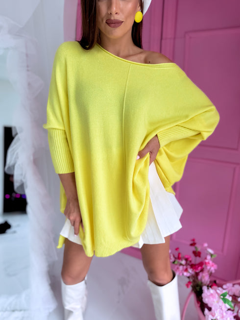 ELYNDI large size sweater "TULIP 37744" - yellow