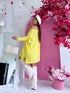 ELYNDI large size sweater "TULIP 37744" - yellow