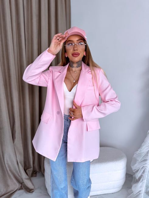 VIENAS DYDIS švarkas "LAST KISS" 2412 - ŠVELNI ROŽINĖ