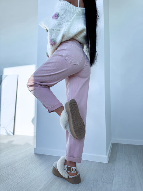 MOM FIT jeans "DIVERSION" Y3307-9 - old pink