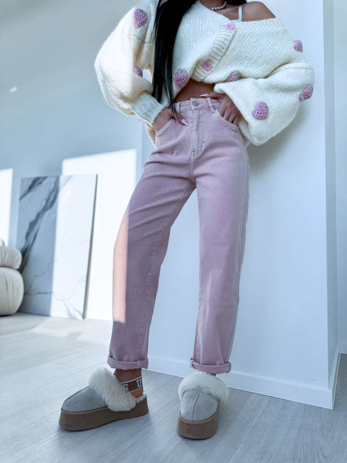 MOM FIT jeans "DIVERSION" Y3307-9 - old pink