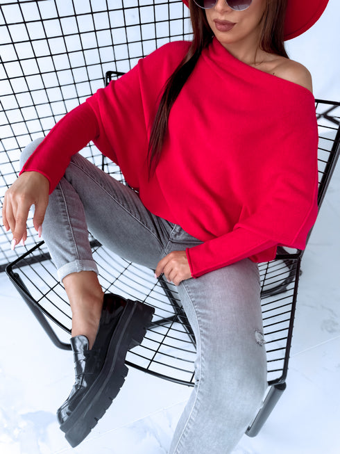 ELYNDI džemperis "SYMMETRY 37709" - RAUDONAS