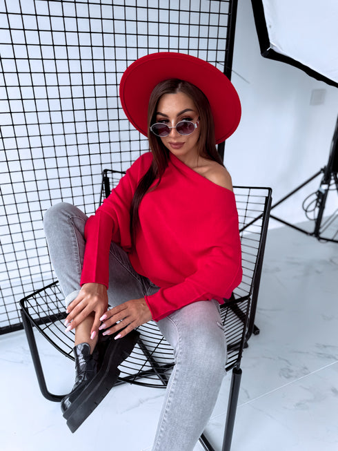 ELYNDI džemperis "SYMMETRY 37709" - RAUDONAS