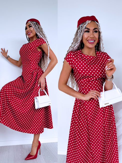 Kleita "DOT ELEGANCE" 1357 - SARKANA