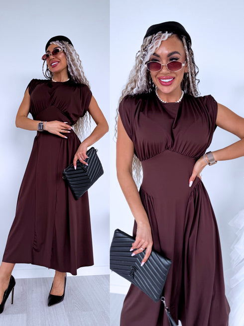 VIENTOŅA kleita "TOO MUCH" 1367 - CHOCO