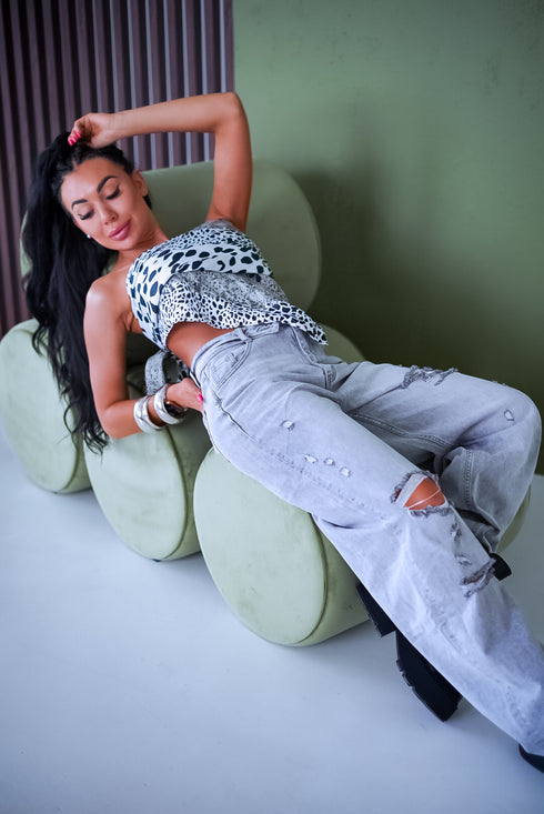 Jeans "MONOCHROME" HM1563-3 - GRAY PRE-ORDER