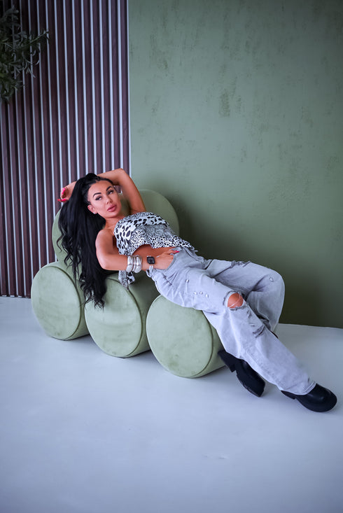 Jeans "MONOCHROME" HM1563-3 - GRAY PRE-ORDER