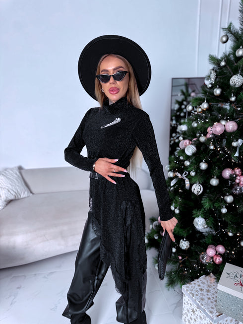 Spīdumu tops "CRIMSON 51432" - MELNS