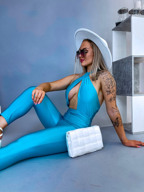 Jumpsuit with a Crossed Front