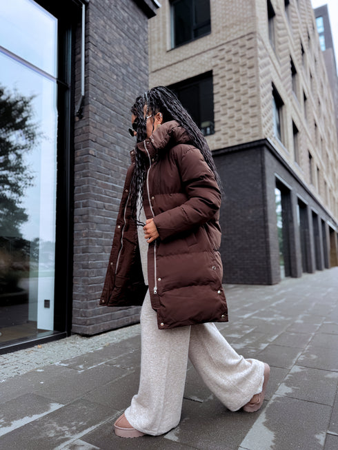 Удлинённая куртка "STRIKE GOLD" FC7619 - CHOCO