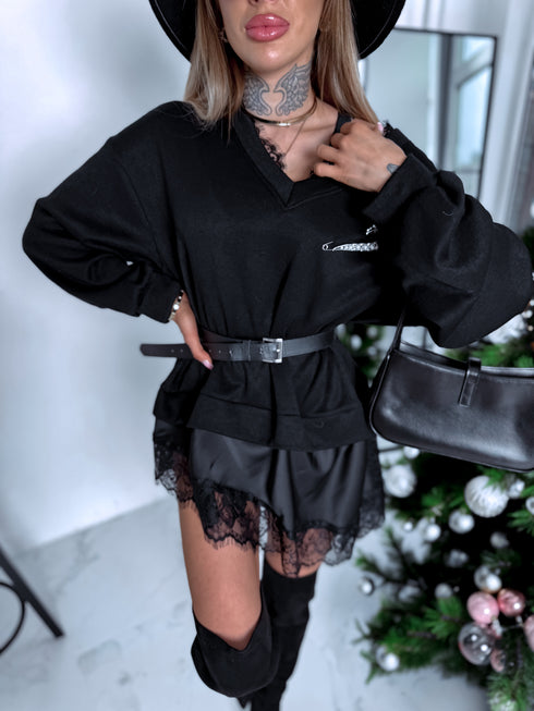 Džemperkleita "COLUMBIA 51386" - MELNA