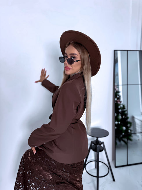 Žakete "DEVOTEE 3901" - CHOCO