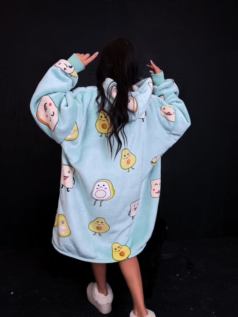 ELYNDI Lux blanket Sweater "AVOCADO"