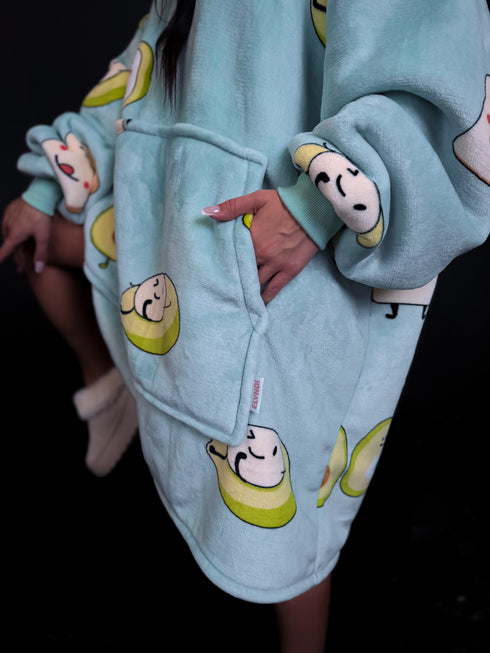 ELYNDI Lux blanket Sweater "AVOCADO"