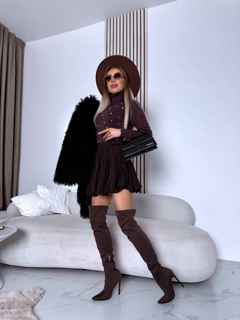 Džemperis "CRYSTAL TOUCH" JL7072 - CHOCO