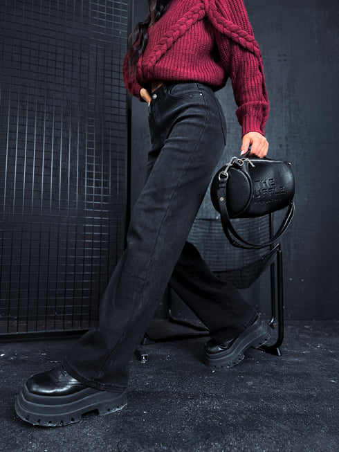 DARK GREY džinsa bikses ar siltinājumu "PREMIUM" H860-2