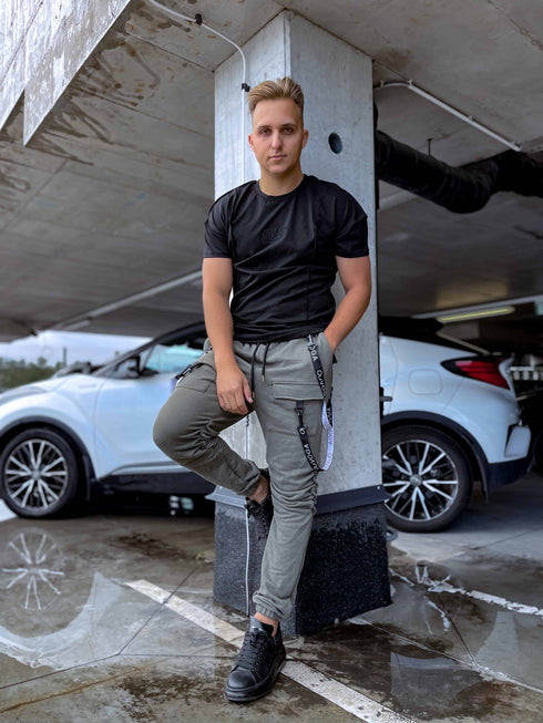 Vīriešu T-krekls ar vīlēm