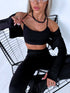 3in1 fitted set "SUNBURST 3606" - BLACK