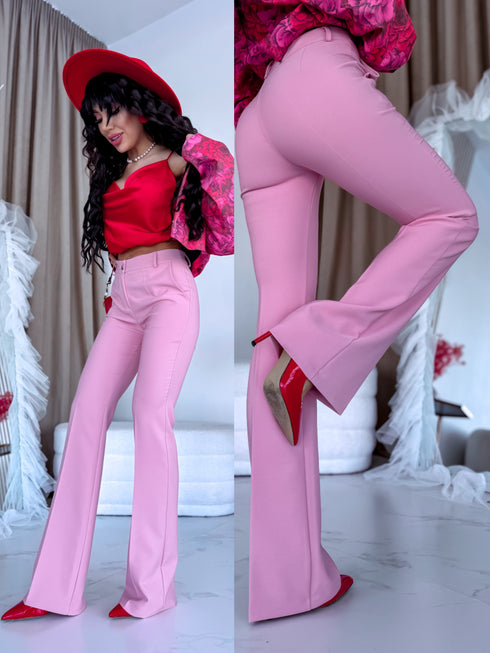 OLD PINK fabric trousers "TAYLOR"