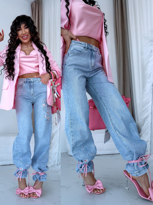 "MAESTRO Q863" LUX denim pants - LIGHT BLUE