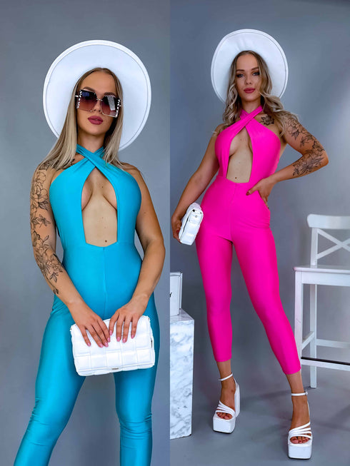 Jumpsuit with a Crossed Front