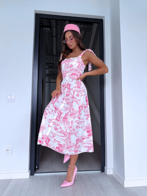 Kleita "HAWAII CHARM" 1363 - ROZĀ AR BALTU