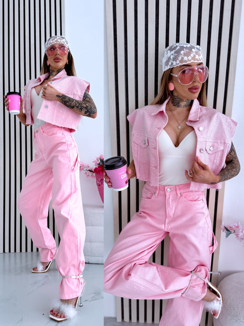 "ANGEL STAR F253" džinsa veste - maigi rozā