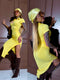 Elastic dress "BODY CONTOUR VD2101" - YELLOW