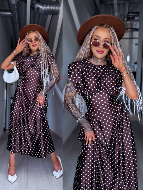 PUNKTOTA kleita "TOO MUCH" 1367 - CHOCO