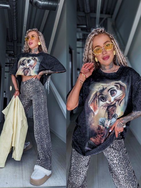 T-shirt "RABBIT MOOD 9118" - GRAPHITE GRAY