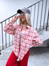 "DAYLIGHT" striped blouse LM08116 - SOFT PINK