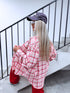 "DAYLIGHT" striped blouse LM08116 - SOFT PINK