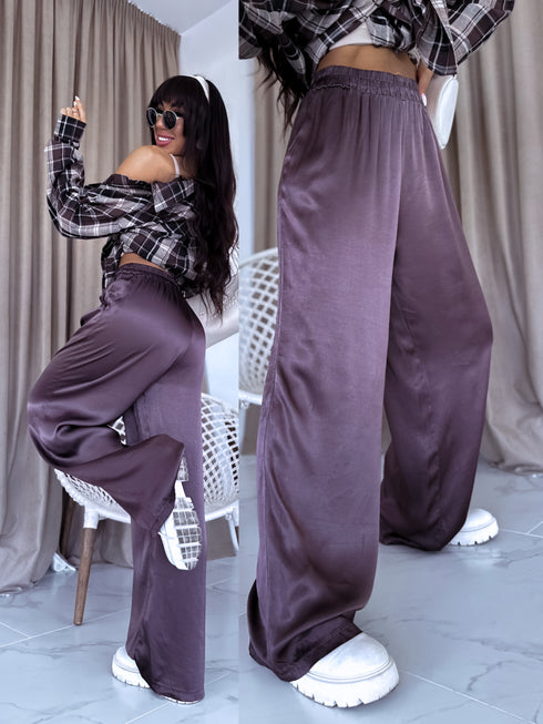 Fabric pants "ARCOBALENO 331" - choco