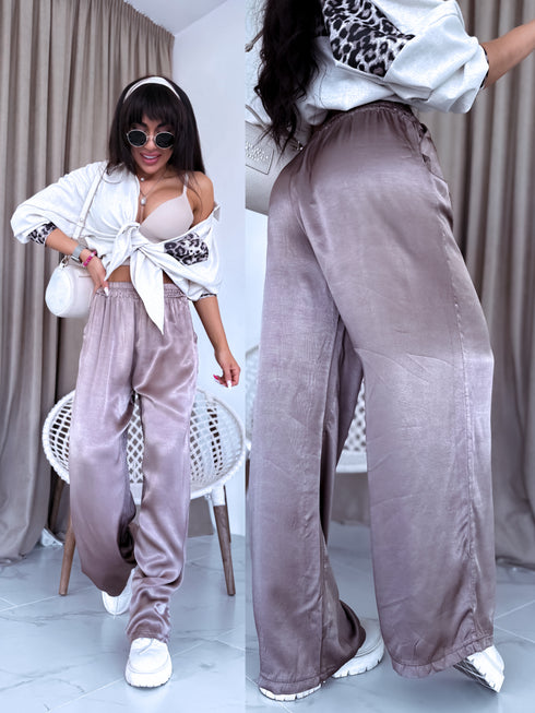 Fabric pants "ARCOBALENO 331" - cappuccino