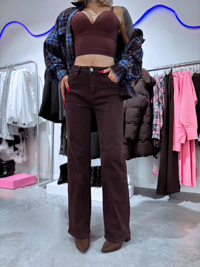 Jeans "STRAIGHT FIT" XJ548 – CHOCO