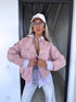 Faux Leather Jacket "CITY VIBE" 8670 - OLD PINK