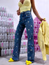 Wide leg džinsa bikses "DAISY BREEZE" 9218 - ZILAS