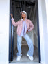 Faux Leather Jacket "CITY VIBE" 8670 - OLD PINK