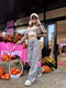 "LEOPARD CHIC T6265-36M" teksad - pruunikad - EXTRA LONG