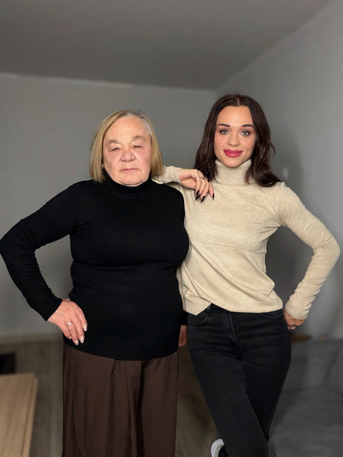 Classic turtleneck - DARK BEIGE