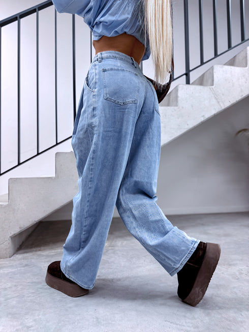 Džinsa bikses "OCEAN VOLUME" K2260 - ZILAS