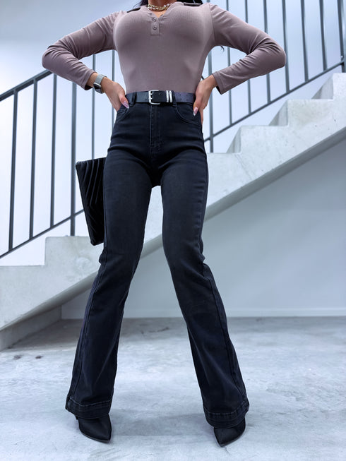 Džinsa bikses "SLAY THE STAGE T6267-6" - TUMŠI PELĒKAS